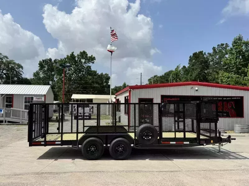 J & C TRAILERS 18 FOOT LANDSCAPE WITH 4 FOOT SIDES