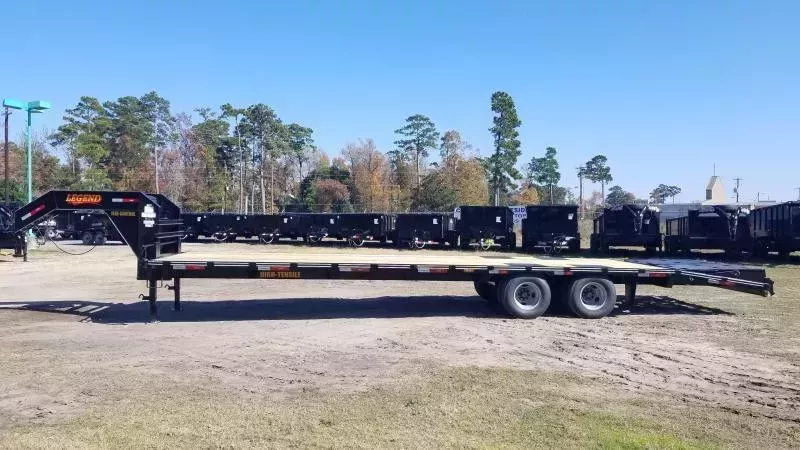 2025 Legend 32 FOOT (27+5) FLATBED GOOSENECK WITH 10K DUAL WHEEL TANDEM AXLES - Conroe Location