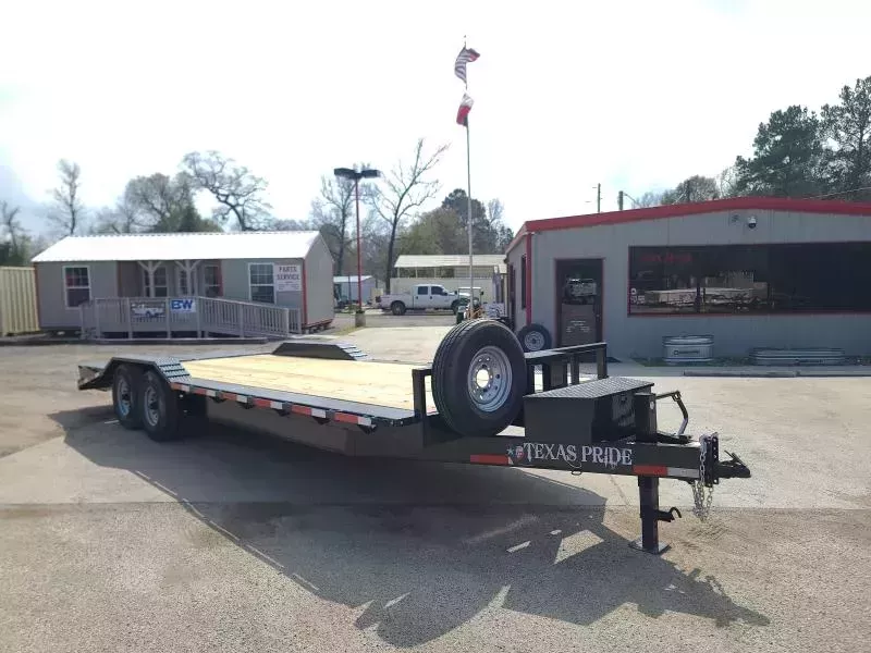 Texas Pride 8.5 X 20 + 4 BUMPER PULL LOWBOY EQUIPMENT TRAILER WITH A 16,000 GVWR