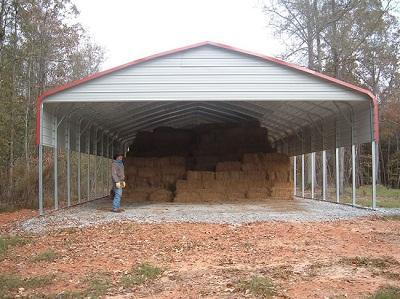 30' x 50' x 9' Regular Roof Carport / Ag Cover Structure 30' x 50' x 9' Regular Roof Carport / Ag Cover Structure