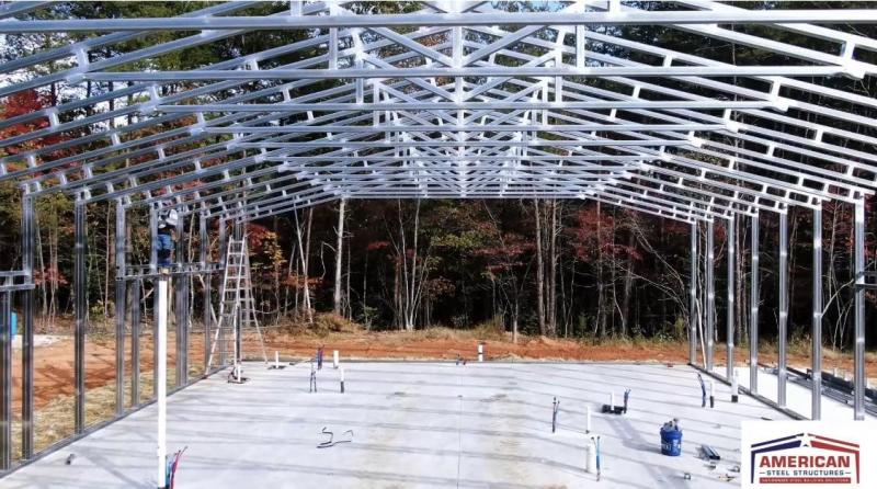 40' x 50' x 14' Barndominium Shell with Wrap Porches Metal Building kiKOTwdar80e