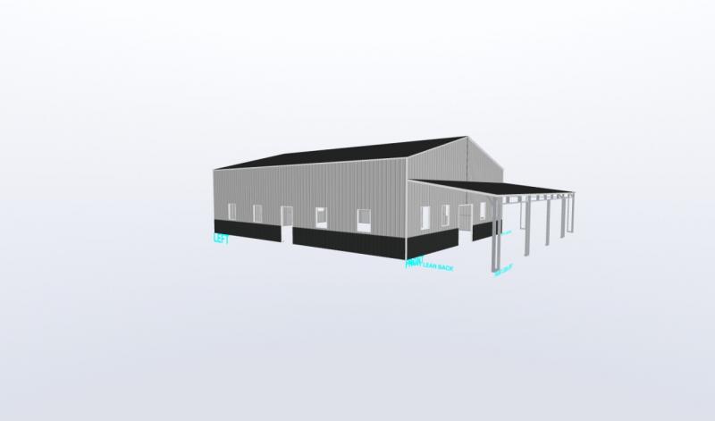 40' x 50' x 14' Barndominium Shell with Wrap Porches Metal Building o5RsjAxkfluy
