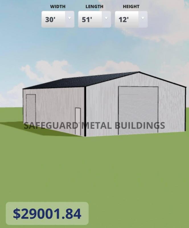 30' x 50' x 12' All-Vertical Garage Barn Workshop 30' x 50' x 12' All-Vertical Garage Barn Workshop