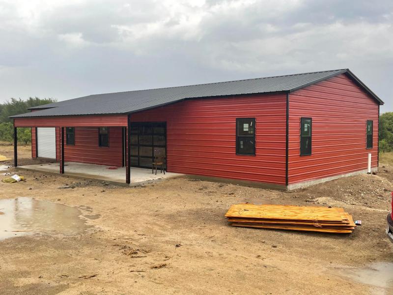 30' X 60' X 10' STEEL BARNDO CABIN SHELL Metal Building American