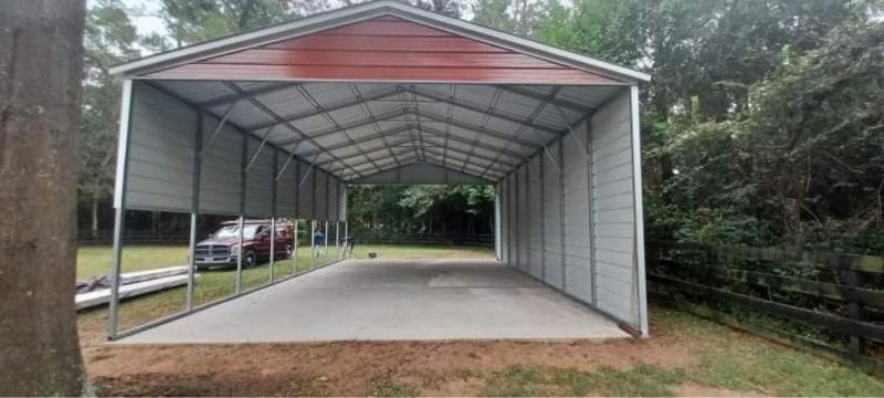 24' x 40' x 8' Vertical Roof RV Cover 24' x 40' x 8' Vertical Roof RV Cover