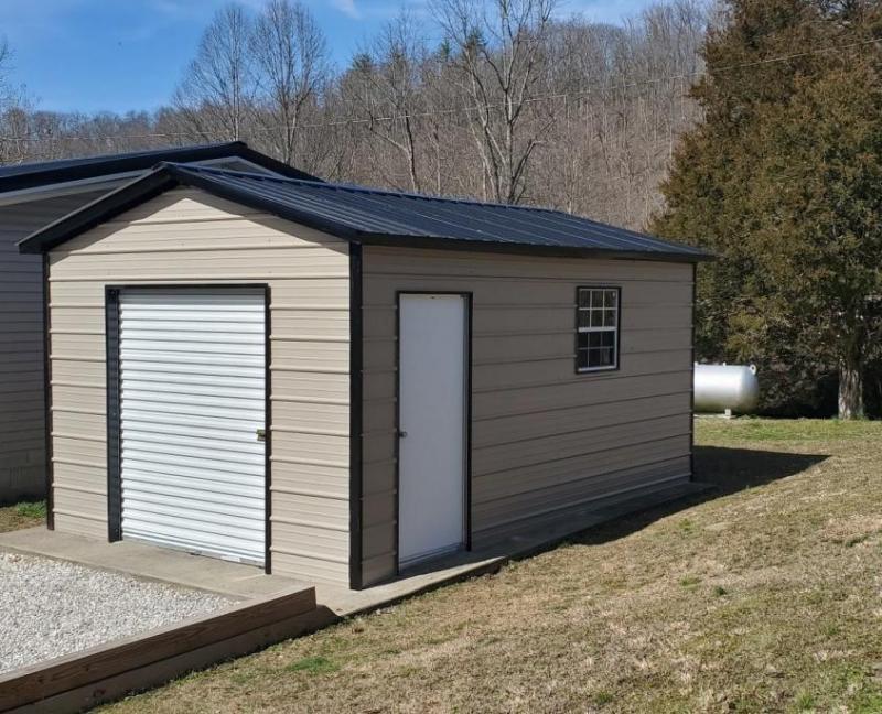 10' x 8' x 7' MiniStorage Steel Frame Utility Shed American Steel