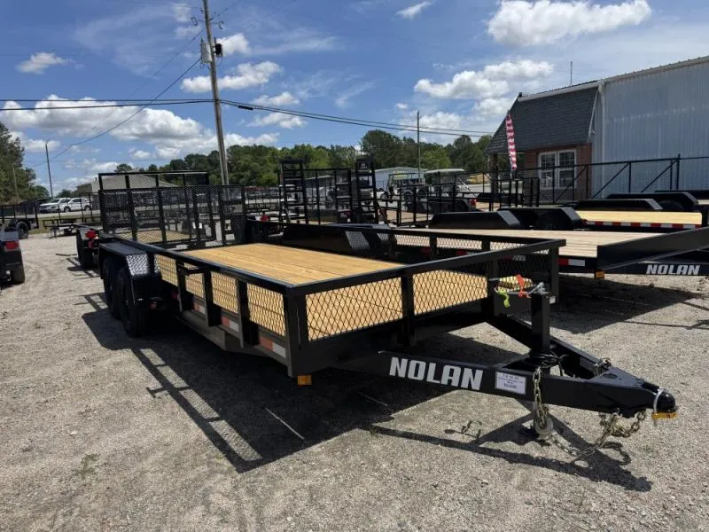 2025 Nolan Manufacturing 7x18 7K + 1' Mesh Landscape Trailer