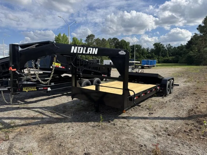2025 Nolan Manufacturing 7 X 24 14K Gooseneck Half Tilt Tilt Trailer