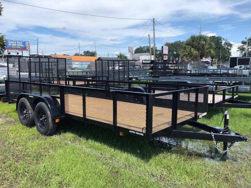 2022 Triple Crown Trailers 6X16, 2' MESH SIDES Utility Trailer