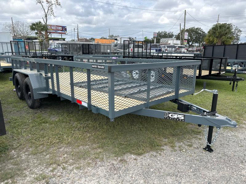 2023 GPS Trailers GTT7167K 2' MESH Utility Trailer Orlando, FL Trailer Dealer Shop Dump