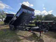 2026 H&H 7x16 Dump Trailer 7 Gauge Floor