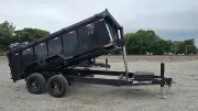 2026 Hillcrest Trailers 7x14' High Side 14K GVW Telescopic Dump Trailer Hyd Jack
