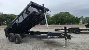 2026 Hillcrest Trailers 7x14 14K GVW Telescopic Dump Trailer Hyd Jack