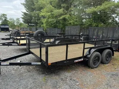 2026 Premier Trailers Inc. 7x14 Landscape w/24" Mesh High Sides