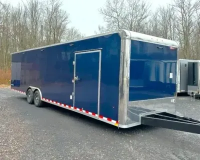 2026 Pace America 8.5 x 30 Flat Top Bullnose Race Trailer