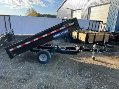 2025 Sure-trac Trailers 4.5x8 Deckover dump 3k
