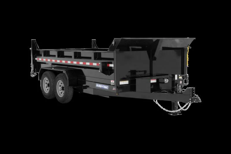 SureTrac 2023 7x14 HD LP Dump HD Jack w/Tarp Blk 14k; 380793
