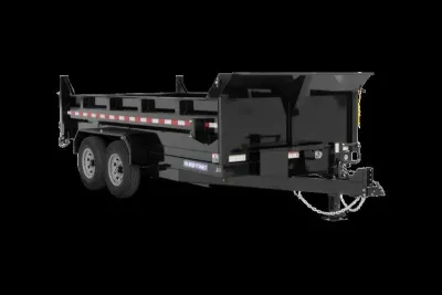 SureTrac 2023 7x14 HD LP Dump HD Jack w/Tarp Blk 14k; 380793