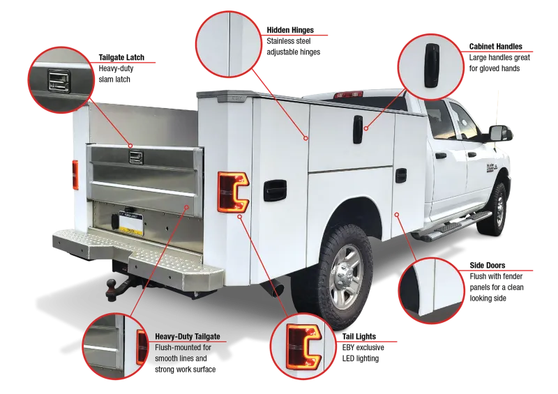 2024 EBY R 8'6" X 80" X 56" SRW Service Body