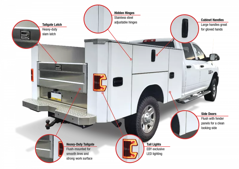 2024 EBY R 8'6" X 80" X 56" SRW Service Body