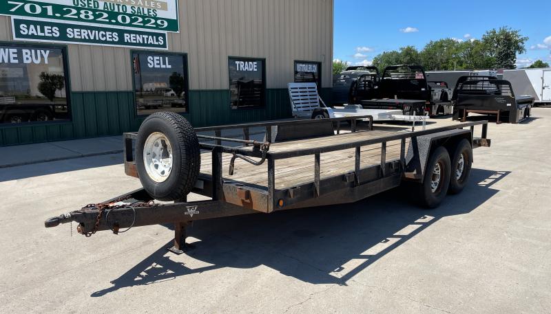 1998 Pj Trailers 83"X18' Equipment Trailer CF182 1998 Pj Trailers 83"X18' Equipment Trailer CF182