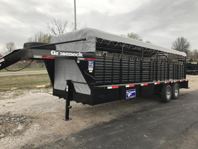 2020 Gooseneck 6'8" x 24 Bar Top Stock Trailer 2020 Gooseneck 6'8" x 24 Bar Top Stock Trailer