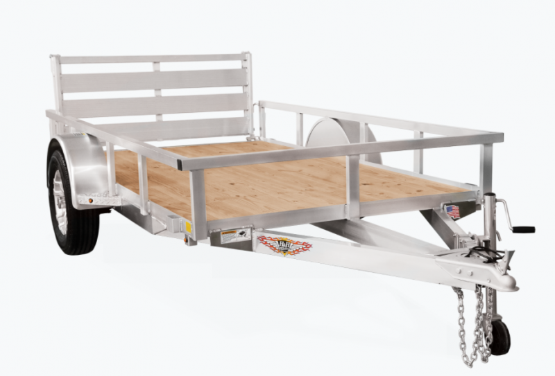 2024 H and H Trailer 76x12 Aluminum Rail Side Utility Trailer 3K Idler (H7612RSA-030)  Utility Trailer