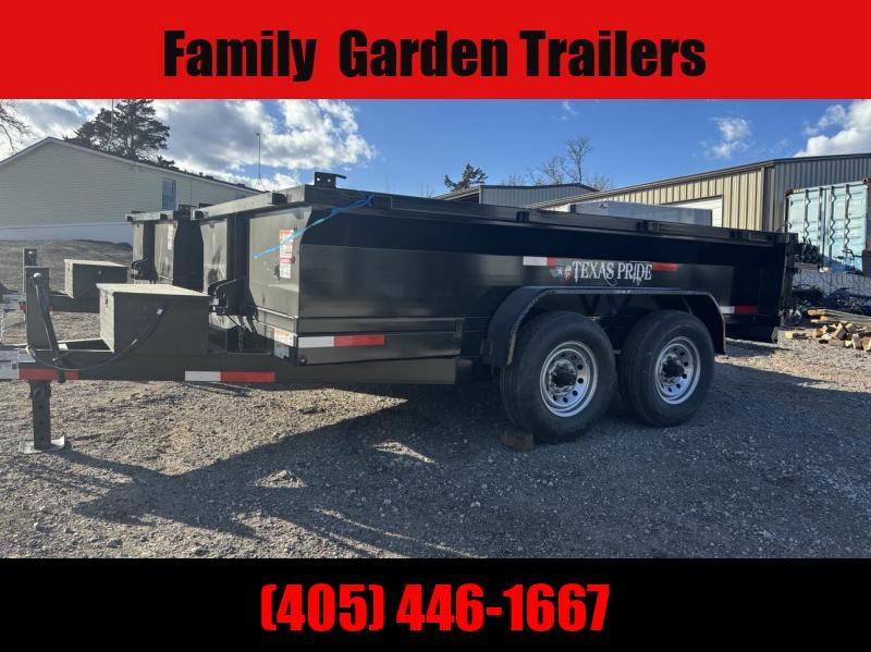 2024 Texas Pride Trailers DT716316KBP Dump Trailer Family Garden
