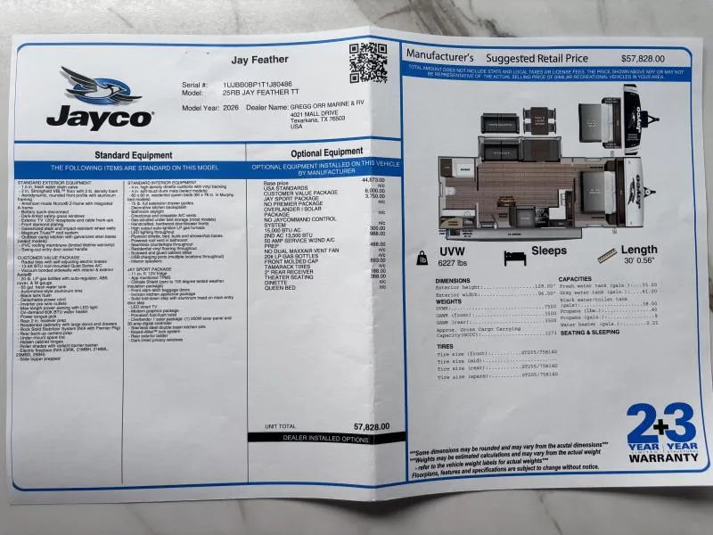 new Travel Trailers Jayco Jay Feather for sale, in Texarkana, AR Thumbnail 26