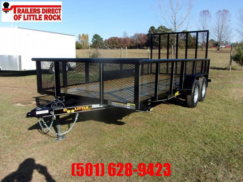 Doolittle 84x16 7K GVWR Utility Trailer 2' Mesh Sides 5' EZ-Lift Gate Doolittle 84x16 7K GVWR Utility Trailer 2' Mesh Sides 5' EZ-Lift Gate