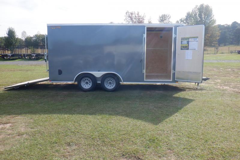 2022 Doolittle Trailer Mfg 7x16 Enclosed Trailer GRAY RAMP 2022 Doolittle Trailer Mfg 7x16 Enclosed Trailer GRAY RAMP