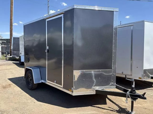 2026 LOOK Trailers LOOK 6X10 ELEMENT SE 6 IN EXTRA HEIGHT CHARCOAL SINGLE AXLE RAMP REAR GATE MODEL 