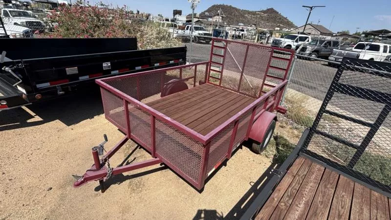 2022 7 Sons 8.5x10x2 RED Landscape Trailer 2ft Mesh Sides