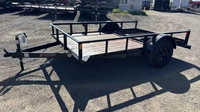 2026 Playcraft Trailer 8X10 SINGLE AXLE UTILITY TRAILER WITH GATE  MODEL SUSA 77X10