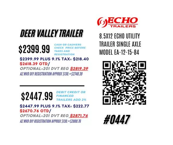new Utility Trailers Echo Trailers  for sale, in Phoenix, AZ Thumbnail 2