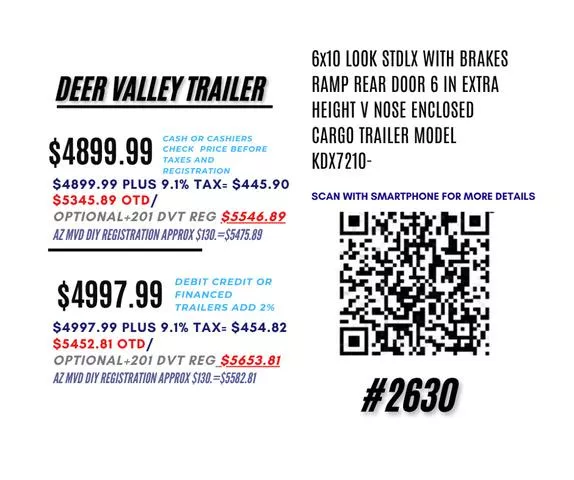 new Cargo (Enclosed) Trailers Look Trailers  for sale, in Phoenix, AZ Thumbnail 3