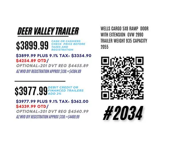 new Cargo (Enclosed) Trailers Wells Cargo  for sale, in Phoenix, AZ Thumbnail 2