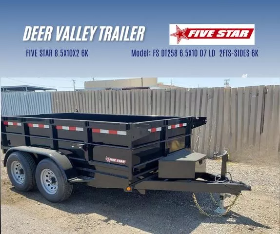 2025 Five Star 6K Model: FS DT258 6.5X10 D7 LD  2FTS-SIDES 6K