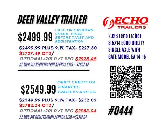 new Utility Trailers Echo Trailers  for sale, in Phoenix, AZ Thumbnail 4