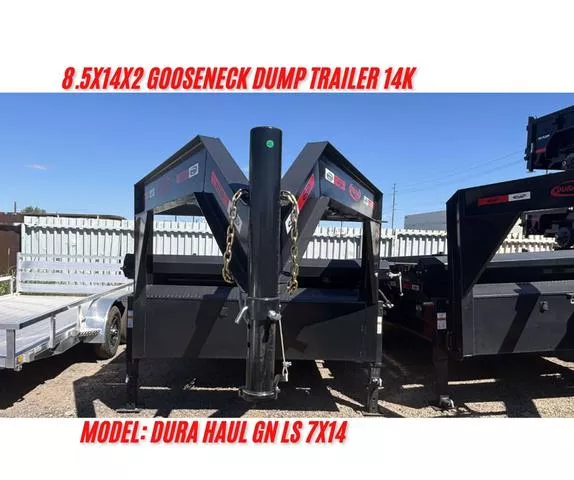 2025 Dura-Haul 8.5X14X2 GOOSENECK DUMP TRAILER 14K MODEL GN LS 7X14