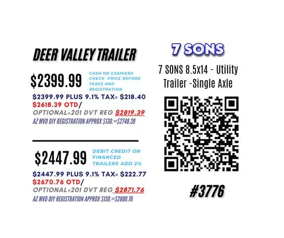 new Utility Trailers 7 Sons  for sale, in Phoenix, AZ Thumbnail 3
