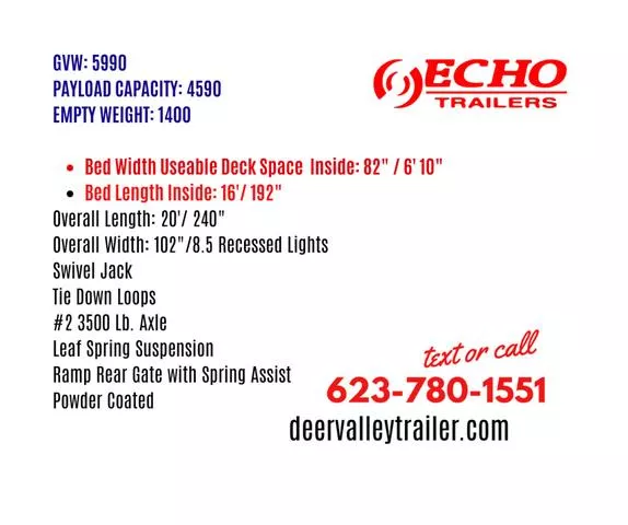 new Utility Trailers Echo Trailers  for sale, in Phoenix, AZ Thumbnail 7