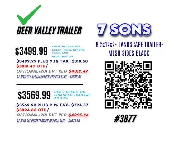 new Equipment / Flatbed Trailers 7 Sons  for sale, in Phoenix, AZ Thumbnail 4