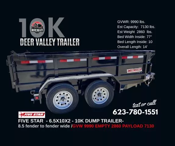 new Dump Trailers Five Star  for sale, in Phoenix, AZ Thumbnail 2