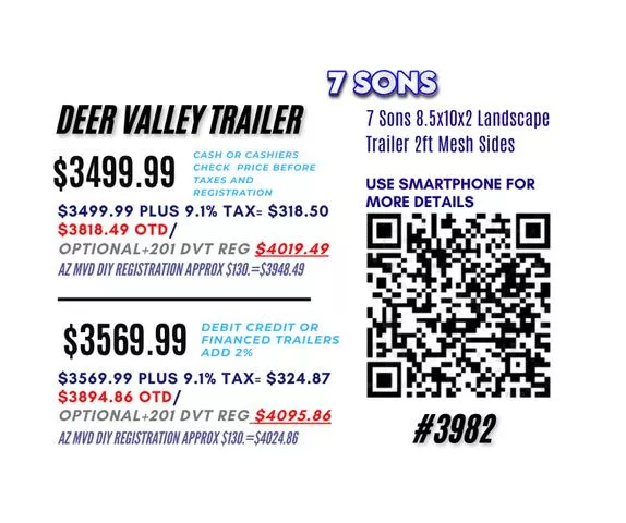 new Equipment / Flatbed Trailers 7 Sons  for sale, in Phoenix, AZ Thumbnail 4