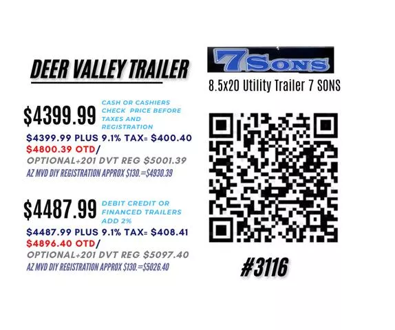 new Utility Trailers 7 Sons  for sale, in Phoenix, AZ Thumbnail 3