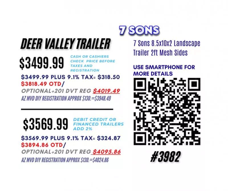 new Equipment / Flatbed Trailers 7 Sons  for sale, in Phoenix, AZ Thumbnail 4