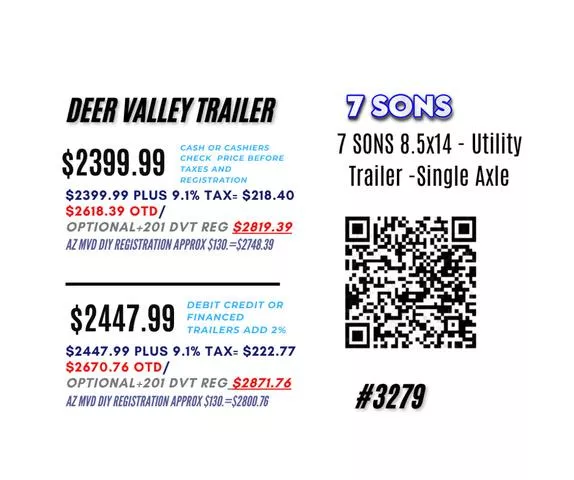 new Utility Trailers 7 Sons  for sale, in Phoenix, AZ Thumbnail 3