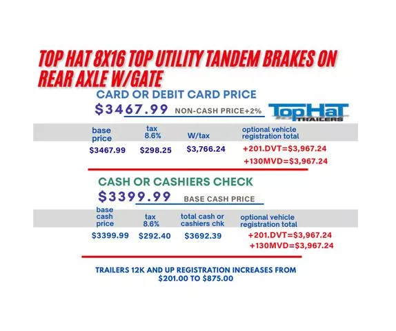 new Equipment / Flatbed Trailers Top Hat Trailers  for sale, in Phoenix, AZ Thumbnail 2