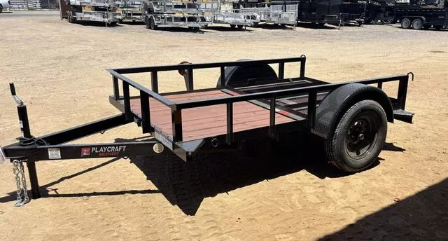 2025 Playcraft 6.5X8 PLAYCRAFT SMALL UTILITY TRAILER Model:SUSA 5X8 - RAMP GATE - TIRE MOUNT - DIAMO